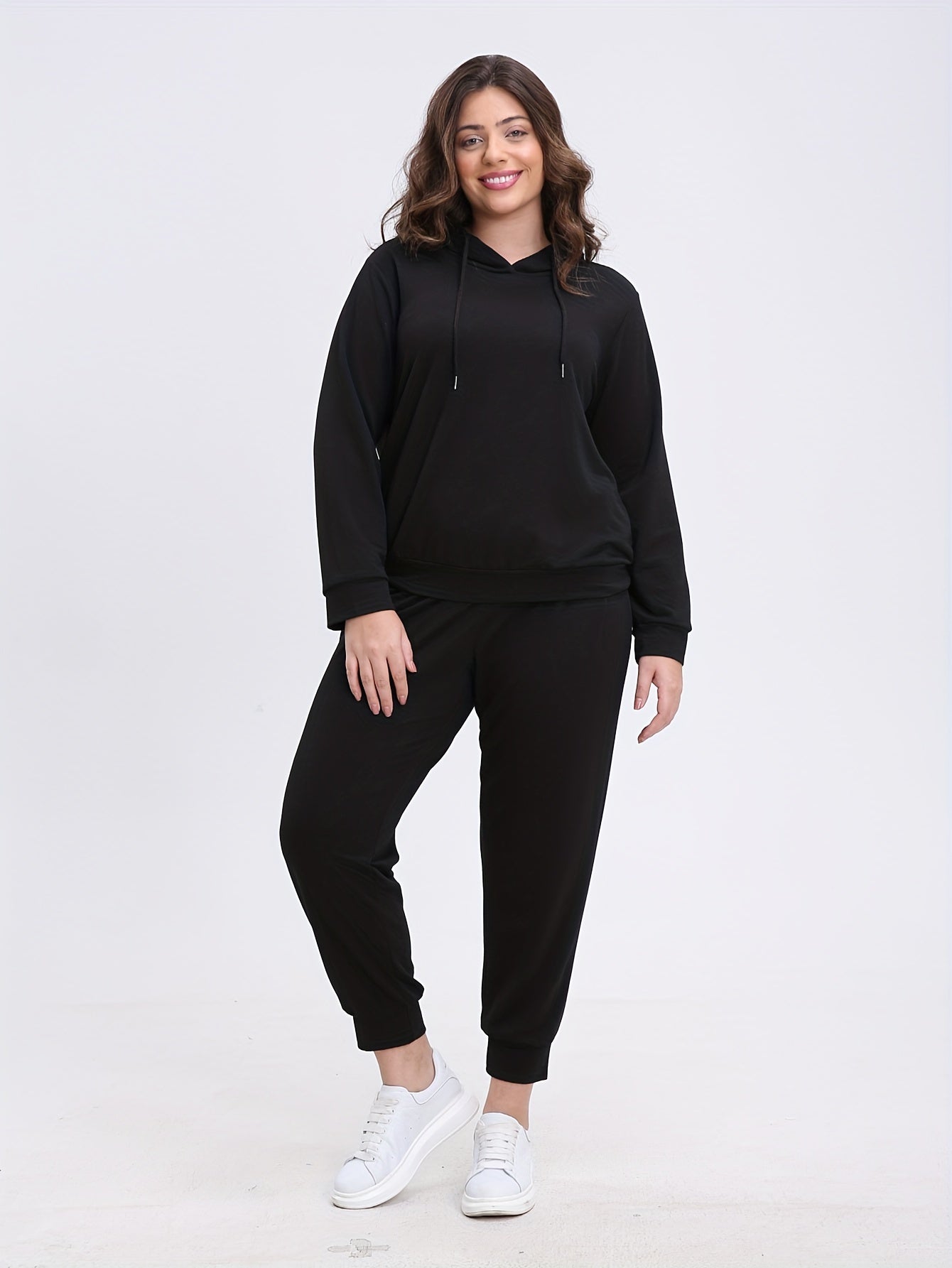 Solid Hoodie & Joggers 2 Piece Set