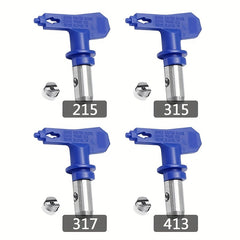 4pcs Reversible Spray Tip Airless Nozzles for Home Building Deck & Fence Paintin