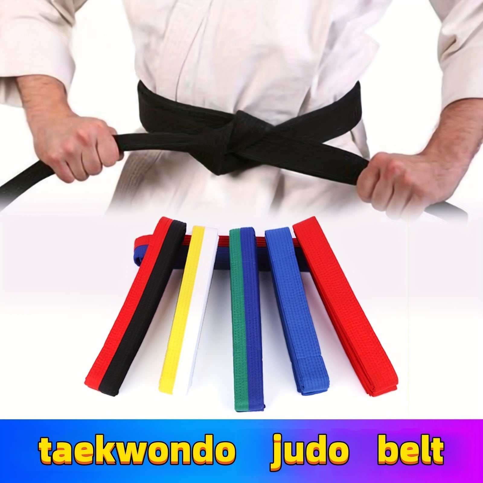 1pc Taekwondo Belt Judo Karate Belt Children's Martial Arts Fitness Belt
