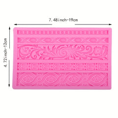Baroque Scroll Relief Chocolate Molds 3D Silicone Molds