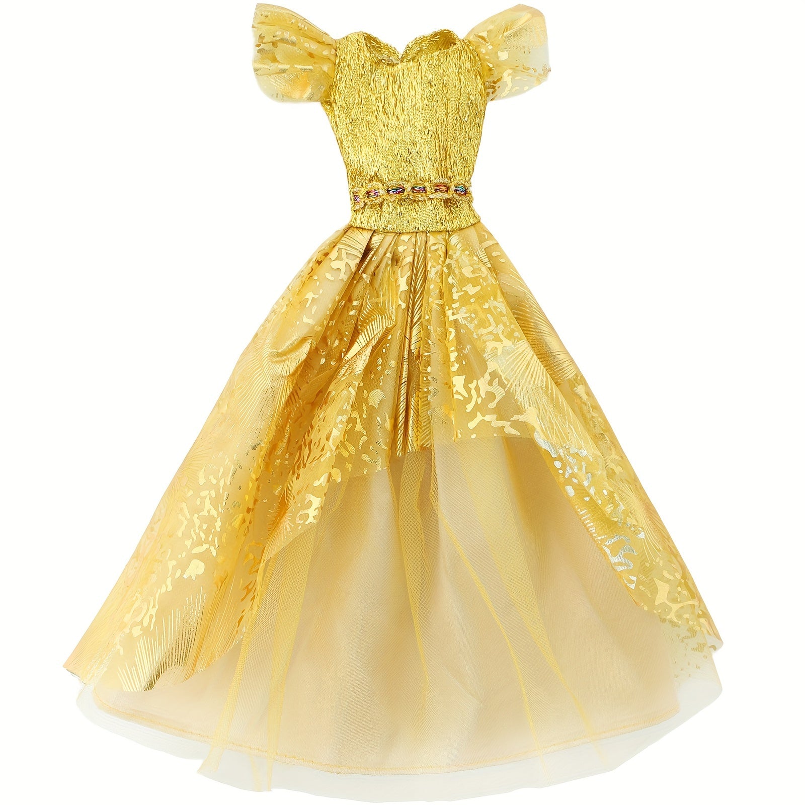 Doll Wedding Dress Lace Princess Party Prom Dress for 11.5-Inch Doll