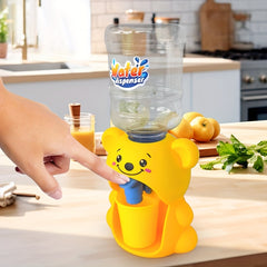 Kids Mini Water Dispenser Toy Cartoon Plastic Pretend Play Kitchen Accessory