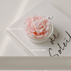 Flower-Shaped Glass Scented Candle - Christmas Birthday Gift
