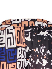  Casual Pants Women's Colorblock Geometric Print Crop Trousers