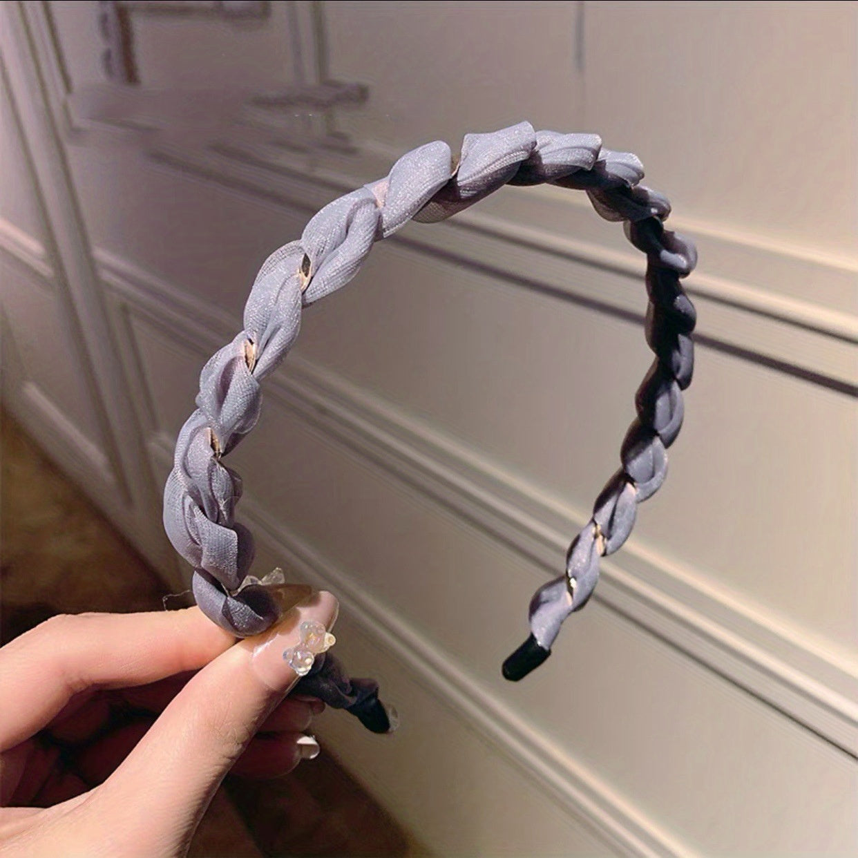 Skinny Organza Twist Headband Hair Band for Women