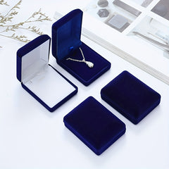 Velvet Necklace Pendant Jewelry Display Box for Gifts