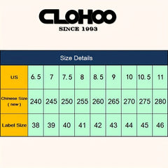 CLOHOO Customizable Leather Dress Shoes Lightweight Sneakers