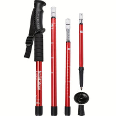 Outdoor Aluminium Trekking Pole Folding Crutch Stick