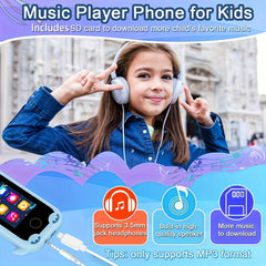 RIVGOT Dino Sunset Silicone Case for Kids 3-9 w/ Double Camera & Games