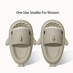 QYA Novelty Shark Slippers Cloud Slides Couple Anime Lightweight Non Slip Shoes