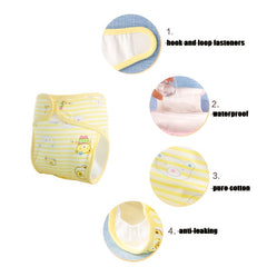 Baby Cloth Diapers Cartoon Newborn Cotton Waterproof Diapers