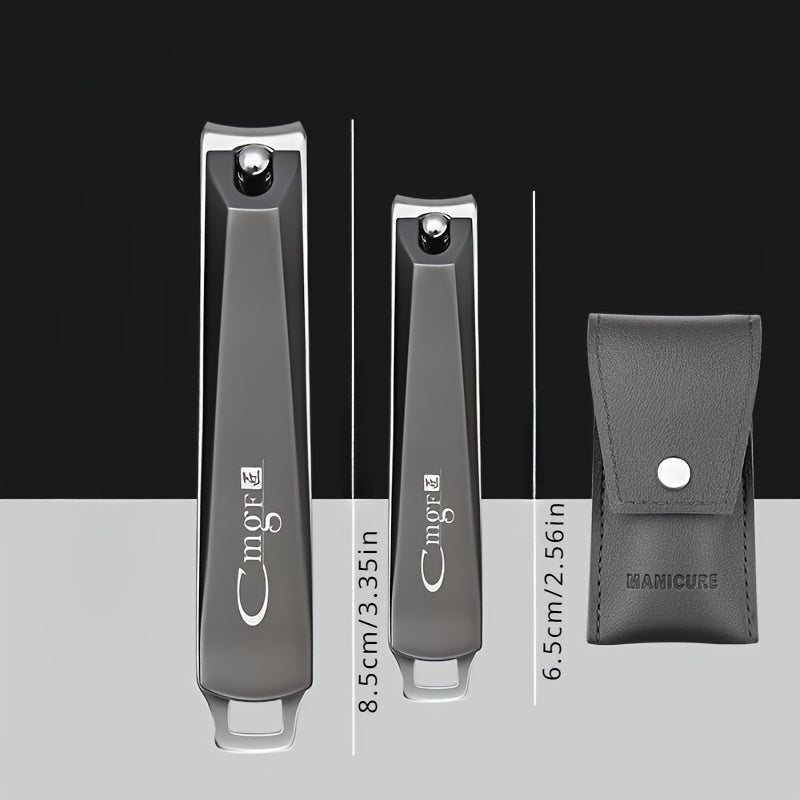 2pcs Diagonal Nail Clipper Anti Splash Nail Cutter Multipurpose Nail Trimmer