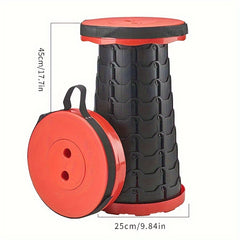 Portable Retractable Stool Adjustable Sturdy Stool For Travel Train Outdoor