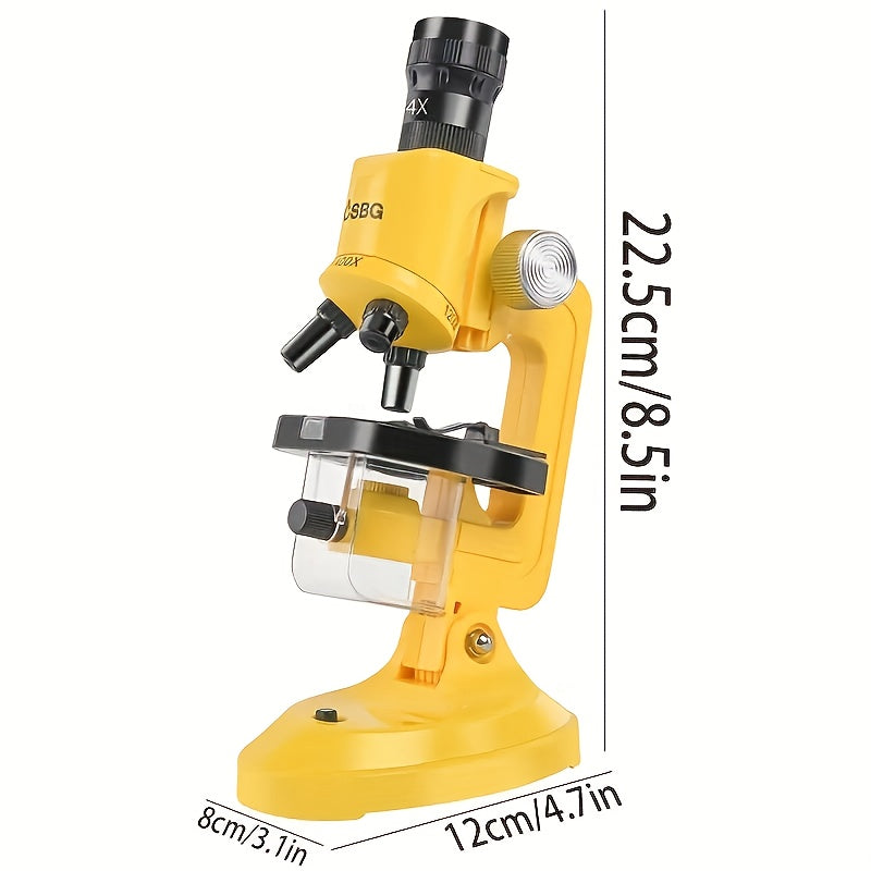 BEST Kids' Educational Microscope 1200x Magnification Fiber Spectrums Specimen B