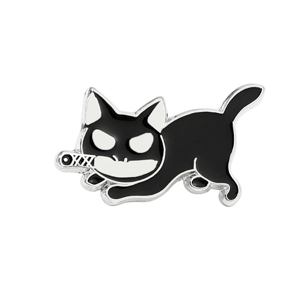 Cute Cat Enamel Kitten Brooch Pin