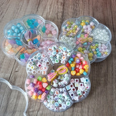 Kids Beaded Toys DIY Necklace Bracelet Plum Box Educational