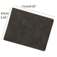 High Mini Men's Business Wallet Card Holder Man Purse Coin Bag Zipper Gift
