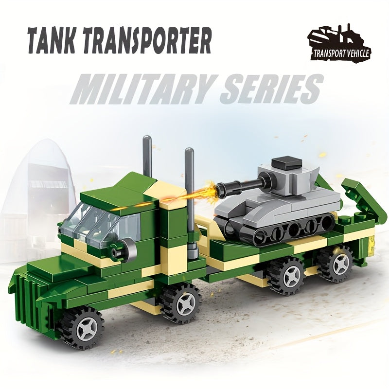 Tank Transport Truck Building Blocks Toy