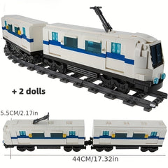 476pcs City Train Series Railway Transportation Track Building Blocks Toy