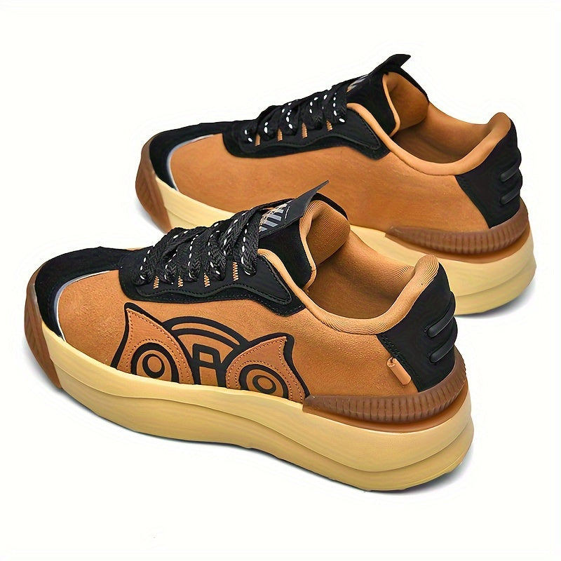 Men's Vintage Sneakers Comfy Non Slip Lace Up Street Shoes