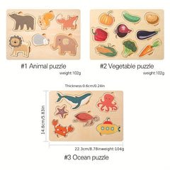 Wooden Mosaic Puzzle for Kids