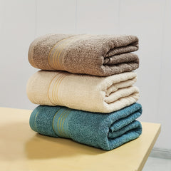 2pcs Embroidered Towel Set, Soft & Absorbent, Family & Bathroom Decor