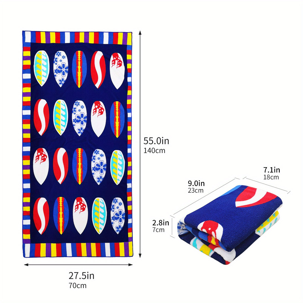 Mutao Microfiber Beach Towels Quick Drying Soft Oversized Compact