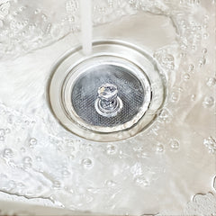 Stainless Steel Sink Filter with Plug Reduce Scale Sediment Improve Water Taste