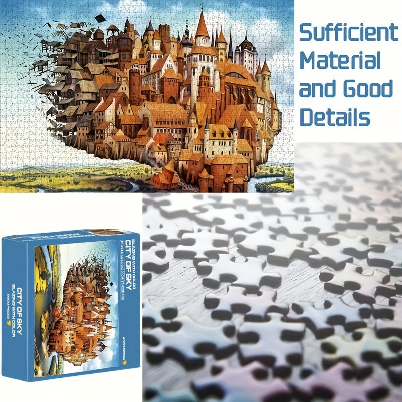 City of Sky 2000pcs Jigsaw Puzzle for Adults Paper Craft Home Wall Decor