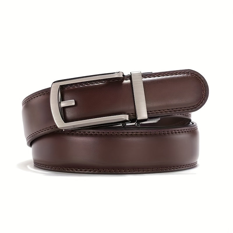 Leather Automatic Buckle Belt Pure Cowhide Men's Casual Business