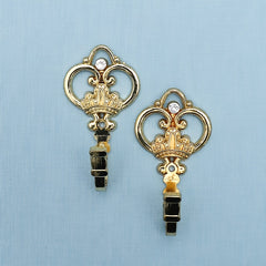 2pcs Vintage Large Curtain Hooks Wall Hanging Coat Hooks Metal Hooks