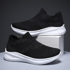 Men Knit Slip On Casual Shoes Lightweight Sneaker