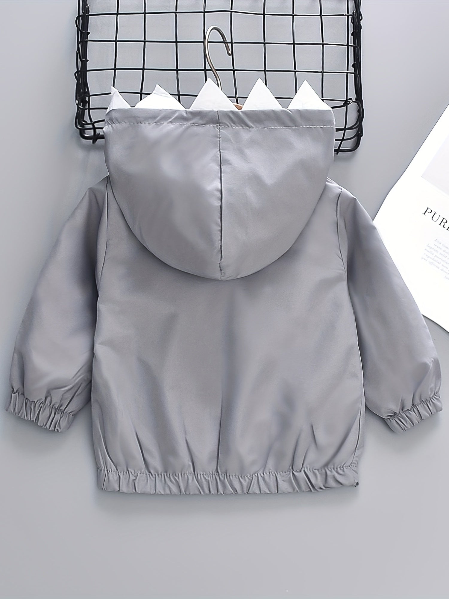 Cute Shark Print Windbreaker Jacket for Kids