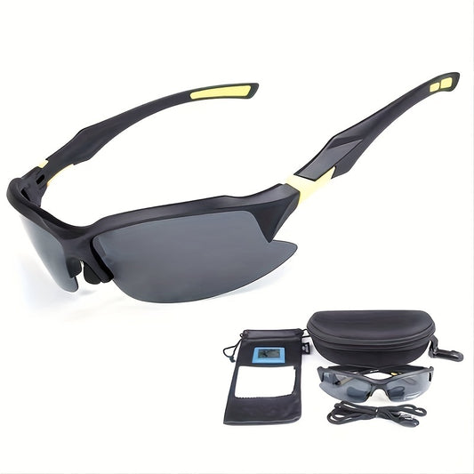 Men's UV400 Polarized Sports Glasses for Cycling Golf Fishing