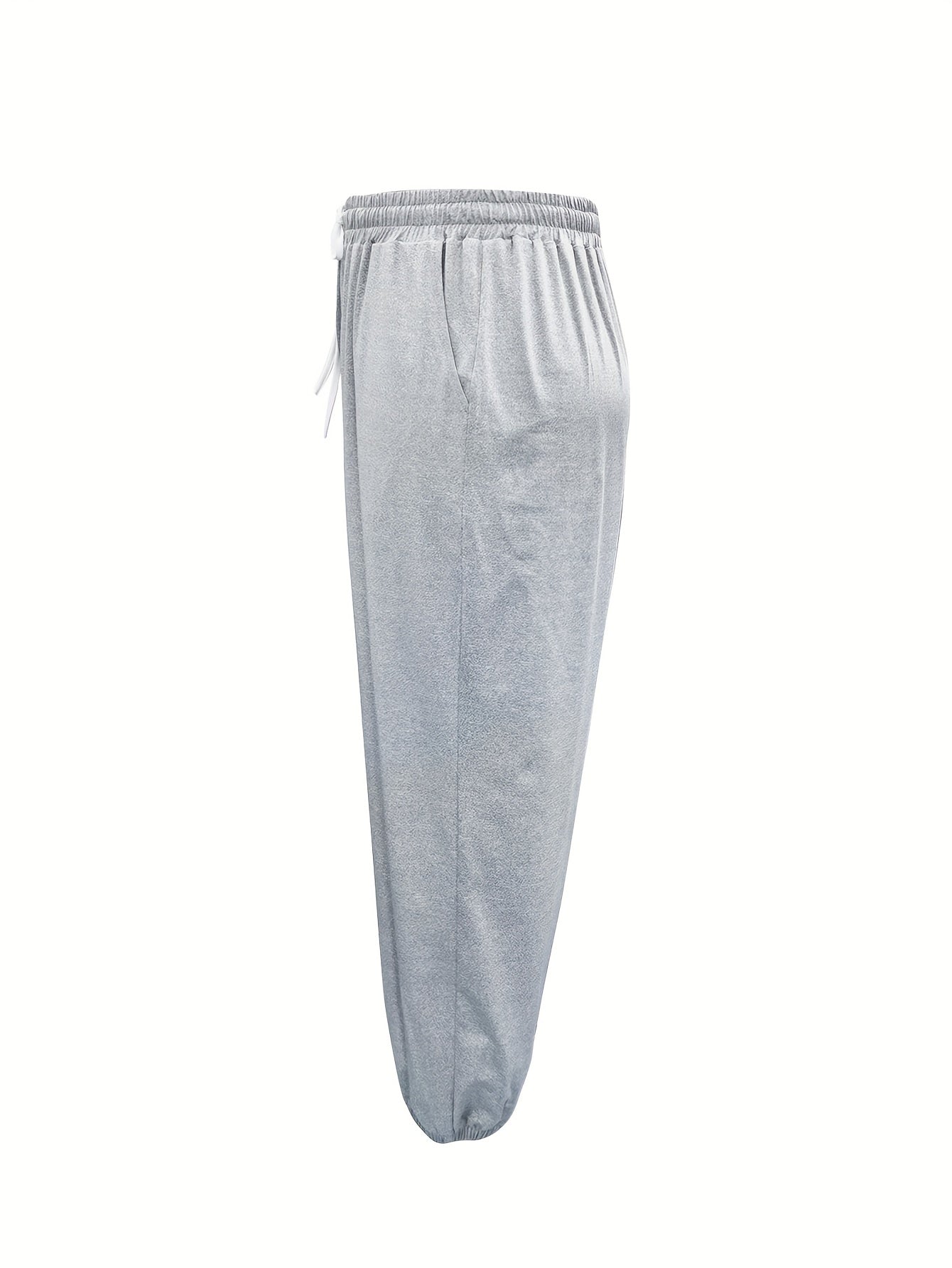 Women's Plus Size Sporty Pants High Rise Jogger Trousers With Pockets