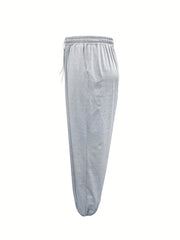 Women's Plus Size Sporty Pants High Rise Jogger Trousers With Pockets