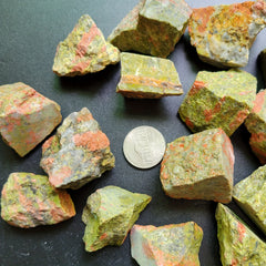 2oz 4oz Unakite Raw Stones Rocks Rough Crystals For Tumbling Bulk Gemstone