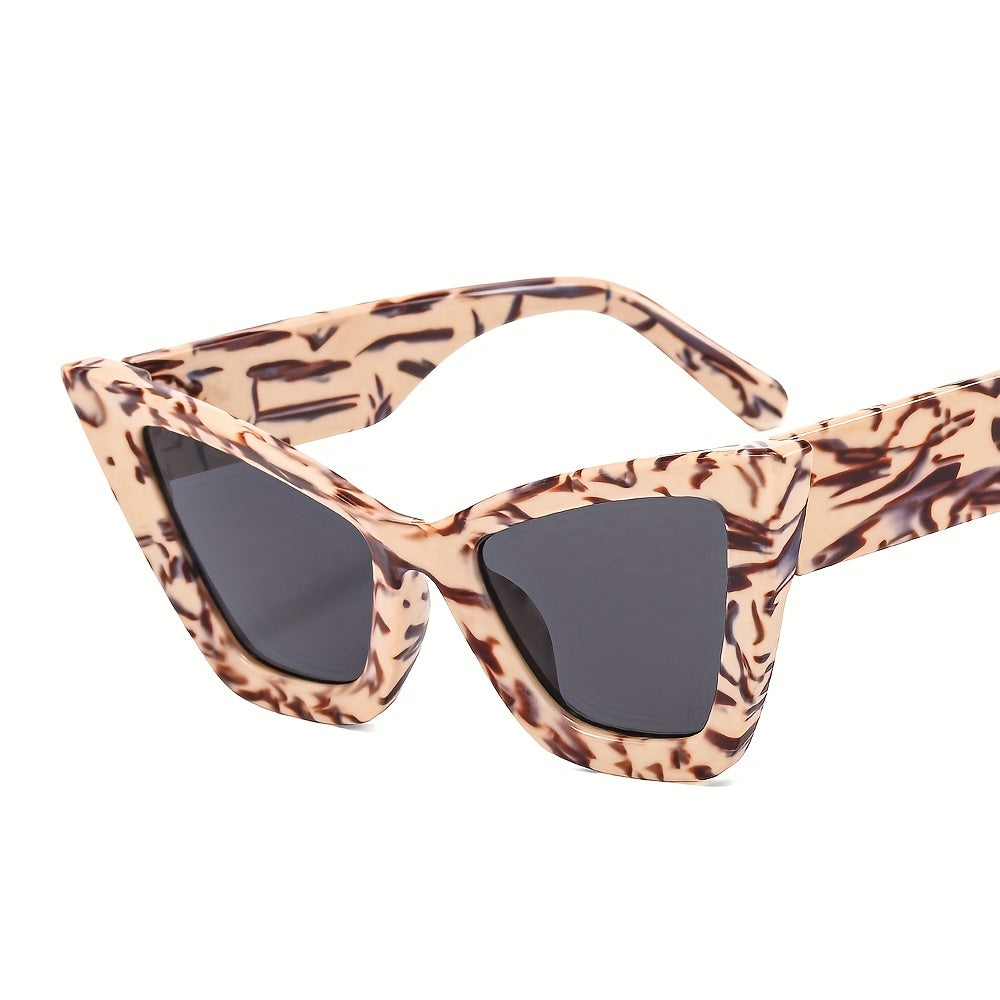 Cat Eye Sunglasses Y2K Block Frame Party Props