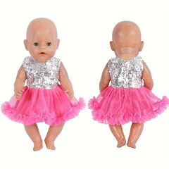 2pcs Doll Dress Set for 34cm Dolls Lightweight Summer Party Dress
