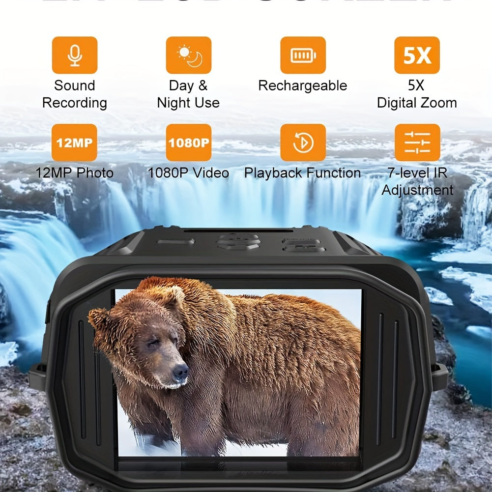 R18 Rechargeable Binocular Night Vision Device 5X Zoom Waterproof