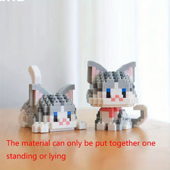 Building Blocks Cat Pet Series - Small Particle Building Blocks Creative Gift