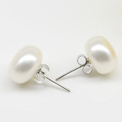 Freshwater Pearl Earrings 925 Silver Ear Studs Jewelry for Women