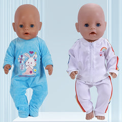Doll Clothes Set for 18" Dolls - Rabbit Suit and Rainbow Costume