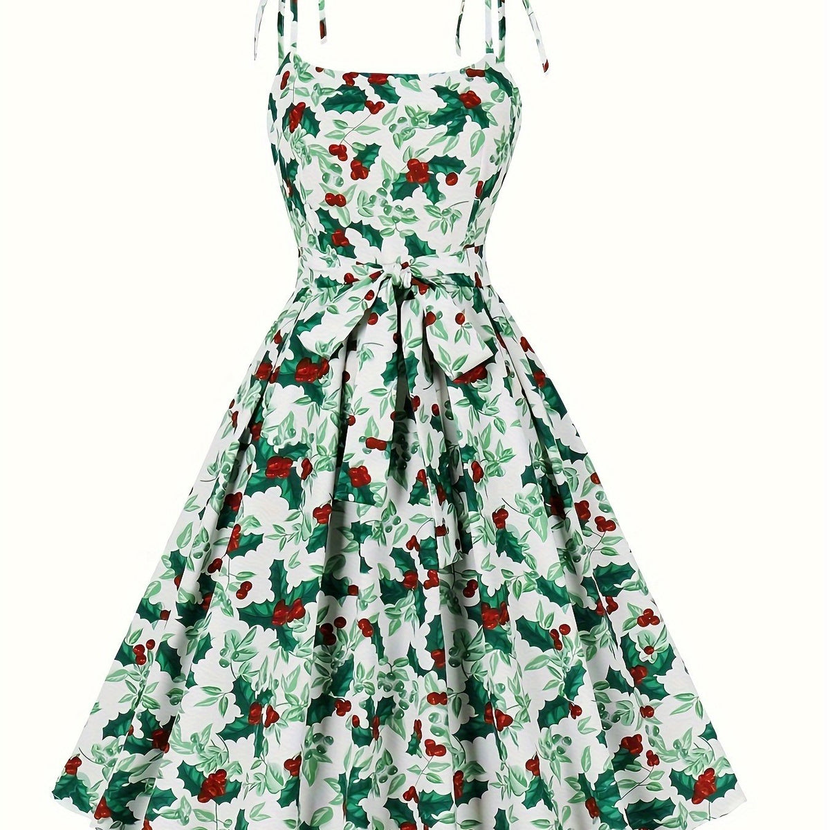  Christmas Dress Women's Plus Tie Shoulder Knot Front A l