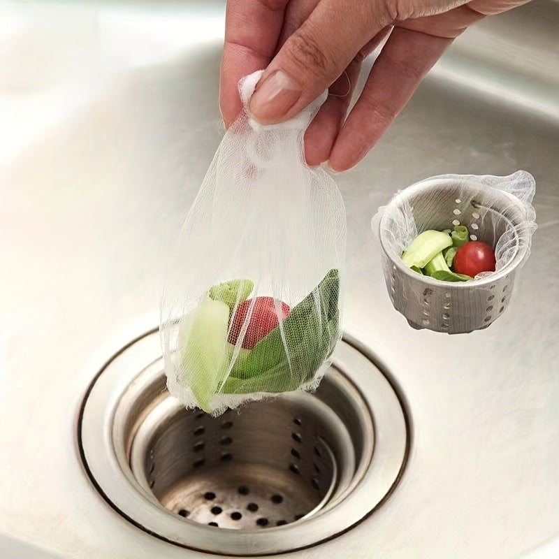 100pcs Disposable Sink Strainer Trash Bag Sink Filter Mesh Bag