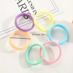 100pcs Colorful Hair Tie Ponytail Holders Hair Accessories