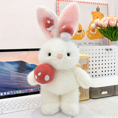 Adorable Mushroom Bunny Plush Toy Rabbit Doll Pillow Gift