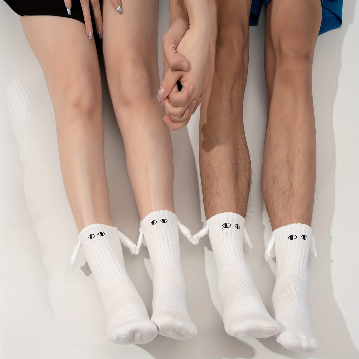 Creative Funny Socks with Magnetic Hand Dolls