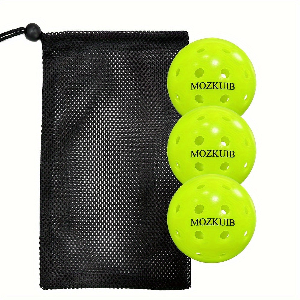 High Bounce Pickleball Set Of 3 USAPA Approved 40 Hole Balls