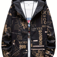 Spring Autumn Mens Casual Reversible Hoodie Jacket Men Clothes